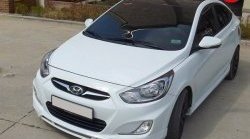 3 399 р. Накладка CT на передний бампер Hyundai Solaris RBr седан дорестайлинг (2010-2014) (Неокрашенная)  с доставкой в г. Екатеринбург. Увеличить фотографию 2