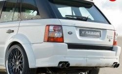 17 899 р. Накладка HAMMAN на задний бампер  Land Rover Range Rover Sport  1 L320 (2005-2009) дорестайлинг (Неокрашенная)  с доставкой в г. Екатеринбург. Увеличить фотографию 1