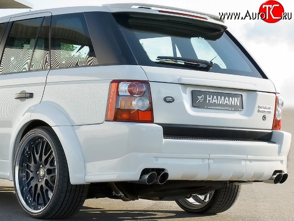 17 899 р. Накладка HAMMAN на задний бампер  Land Rover Range Rover Sport  1 L320 (2005-2009) дорестайлинг (Неокрашенная)  с доставкой в г. Екатеринбург