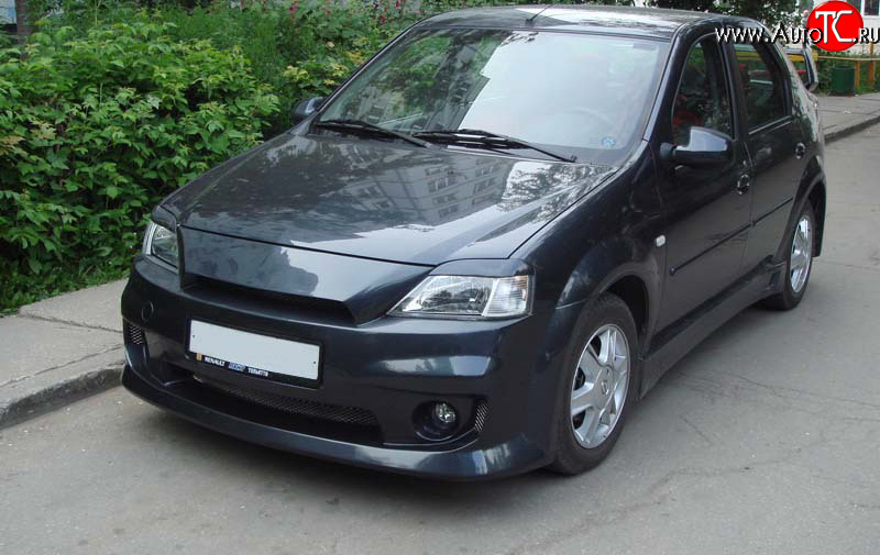 899 р. Реснички Power DM  Renault Logan  1 (2004-2010) дорестайлинг (Неокрашенные)  с доставкой в г. Екатеринбург