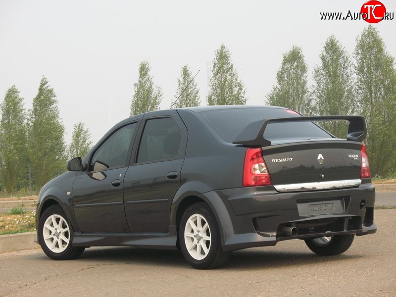 6 499 р. Спойлер Power DM 2 Renault Logan 1 рестайлинг (2010-2016) (Неокрашенный)  с доставкой в г. Екатеринбург