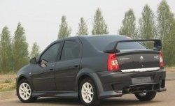 9 999 р. Задний бампер Power DM 2  Renault Logan  1 (2010-2016) рестайлинг (Без сетки, Неокрашенный)  с доставкой в г. Екатеринбург. Увеличить фотографию 1