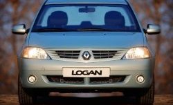 3 399 р. Передний бампер SAT Renault Logan 1 дорестайлинг (2004-2010) (Неокрашенный)  с доставкой в г. Екатеринбург. Увеличить фотографию 2