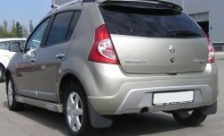 6 549 р. Пороги накладки Kart RS  Renault Sandero  (BS) (2009-2014) (Неокрашенные)  с доставкой в г. Екатеринбург. Увеличить фотографию 2