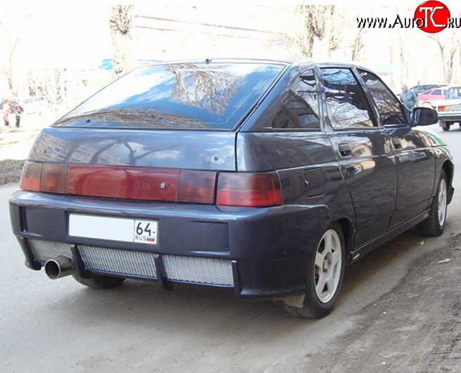 4 599 р. Задний бампер M-VRS V2 Лада 2112 хэтчбек (1999-2008) (Неокрашенный)  с доставкой в г. Екатеринбург