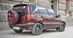 3 899 р. Чехол запасного колеса Трофей Снайпера  Chevrolet Niva  2123 (2002-2020), Лада 2123 (Нива Шевроле) (2002-2021), Лада Нива Трэвел (2021-2024) (Неокрашенный)  с доставкой в г. Екатеринбург. Увеличить фотографию 2