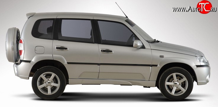 1 999 р. Пороги накладки Ниагара 2 Chevrolet Niva 2123 дорестайлинг (2002-2008) (Неокрашенные)  с доставкой в г. Екатеринбург