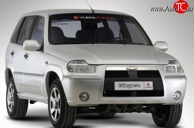 4 799 р. Передний бампер Ниагара 3 Chevrolet Niva 2123 дорестайлинг (2002-2008) (Неокрашенный)  с доставкой в г. Екатеринбург