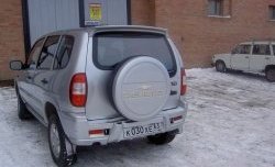 2 299 р. Чехол запасного колеса Chevrolet  Chevrolet Niva  2123 (2002-2020), Лада 2123 (Нива Шевроле) (2002-2021), Лада Нива Трэвел (2021-2024) (Неокрашенный)  с доставкой в г. Екатеринбург. Увеличить фотографию 2