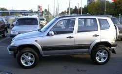 209 р. Комплект накладок на фонари (до 2009 г) Трофи Chevrolet Niva 2123 дорестайлинг (2002-2008) (Неокрашенные)  с доставкой в г. Екатеринбург. Увеличить фотографию 2