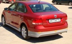 4 999 р. Пороги накладки Racing Volkswagen Polo 5 седан дорестайлинг (2009-2015) (Неокрашенные)  с доставкой в г. Екатеринбург. Увеличить фотографию 2