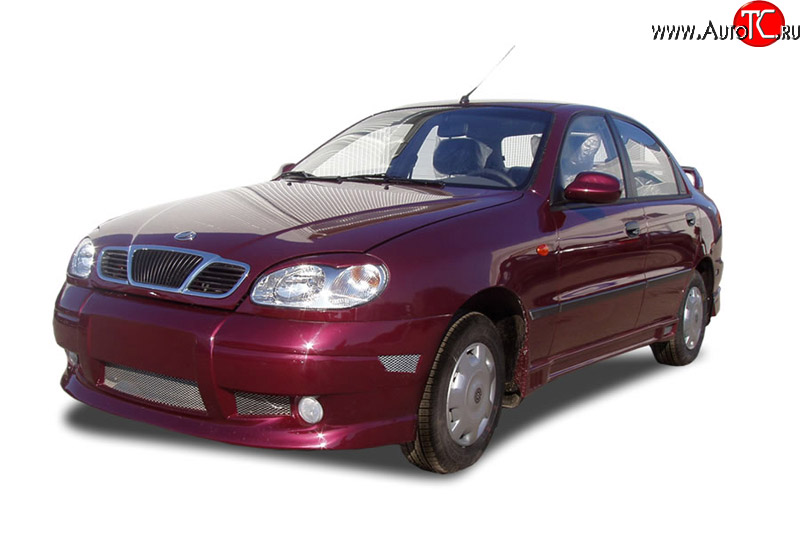 1 599 р. Пороги накладки Sprint  Chevrolet Lanos ( T100,  T150,  седан) (1997-2017), Daewoo Sense  Т100 (1997-2008), ЗАЗ Chance ( седан,  хэтчбэк) (2009-2017), ЗАЗ Sens ( седан,  хэтчбэк) (2007-2017) (Неокрашенные)  с доставкой в г. Екатеринбург