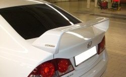 10 699 р. Антикрыло Mugen  Honda Civic  FD (2005-2011) седан дорестайлинг, седан рестайлинг (Неокрашенный)  с доставкой в г. Екатеринбург. Увеличить фотографию 4