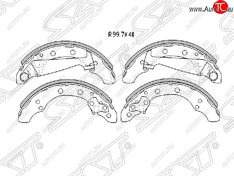 1 659 р. Колодки тормозные SAT (передние) Skoda Fabia Mk2 универсал дорестайлинг (2007-2010)  с доставкой в г. Екатеринбург