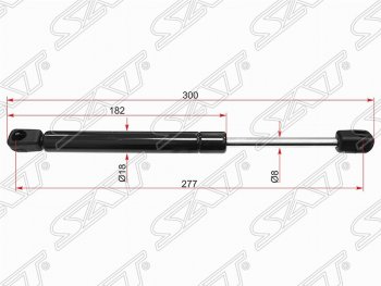 599 р. Упор капота SAT (газовый)  Audi A4  B5 8D2 седан (1994-2001), Audi TT  8N (1998-2006), Skoda Fabia  Mk1 (2004-2008), Volkswagen Bora (1998-2005), Volkswagen Jetta  A4 (1998-2005), Volkswagen Passat  B5 (1996-2000)  с доставкой в г. Екатеринбург. Увеличить фотографию 1