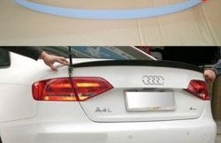 3 399 р. Лип спойлер АВТОКРАТ  Audi A4  B8 (2007-2011) дорестайлинг, седан (Неокрашенный)  с доставкой в г. Екатеринбург. Увеличить фотографию 1