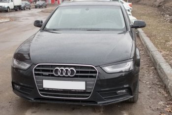 1 139 р. Реснички на фары KURAJ Audi A4 B8 дорестайлинг, седан (2007-2011) (Неокрашенные)  с доставкой в г. Екатеринбург. Увеличить фотографию 3