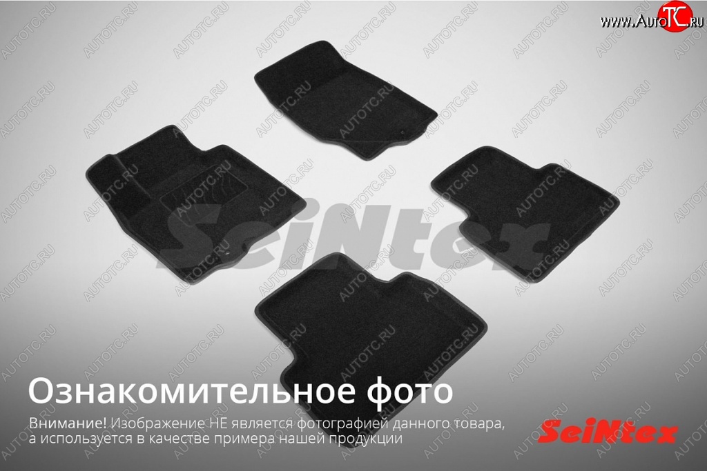 4 999 р. Износостойкие коврики в салон SeiNtex Premium 3D 4 шт. (ворсовые, черные)  Audi A4  B8 (2007-2015) дорестайлинг, седан, дорестайлинг, универсал, рестайлинг, седан  с доставкой в г. Екатеринбург