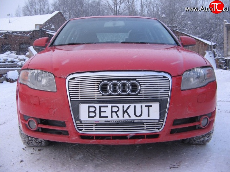 5 299 р. Декоративная вставка решетки радиатора Berkut Audi A4 B7 седан (2004-2008)  с доставкой в г. Екатеринбург