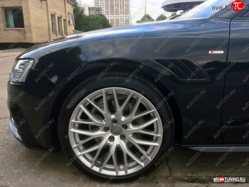 3 499 р. Накладки на крылья MV Tuning (жабры)  Audi A5  8T (2007-2011) дорестайлинг, лифтбэк  с доставкой в г. Екатеринбург