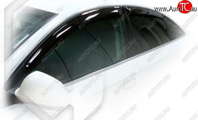 1 759 р. Дефлектора окон CA-Plastic  Audi A6  C6 (2004-2010) дорестайлинг, седан, рестайлинг, седан (Classic полупрозрачный, Без хром.молдинга)  с доставкой в г. Екатеринбург