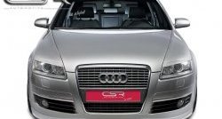 4 999 р. Накладка на передний бампер CSR v2 Audi A6 C6 дорестайлинг, седан (2004-2008)  с доставкой в г. Екатеринбург. Увеличить фотографию 2