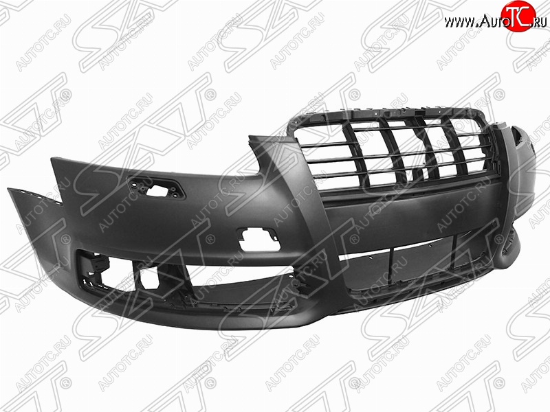 6 399 р. Передний бампер SAT (под омыватели) Audi A6 C6 дорестайлинг, универсал (2004-2008) (Неокрашенный)  с доставкой в г. Екатеринбург