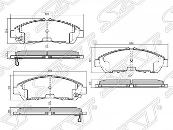 5 099 р. Передние тормозные колодки Brembo Volkswagen Polo Mk6 лифтбек (2020-2022)  с доставкой в г. Екатеринбург. Увеличить фотографию 2