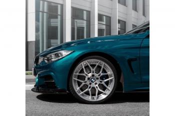 12 999 р. Сплиттер переднего бампера М-Perfomance  BMW 4 серия ( F32,  F36) (2013-2020) купе дорестайлинг, лифтбэк дорестайлинг, купе рестайлинг, лифтбэк рестайлинг (цвет: черный матовый)  с доставкой в г. Екатеринбург. Увеличить фотографию 4