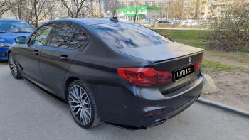 5 999 р. Накладки M-Perfomance под задний бампер (мини-лезвия) Inmax  BMW 5 серия  G30 (2016-2020) дорестайлинг, седан (цвет: черный глянец)  с доставкой в г. Екатеринбург. Увеличить фотографию 11