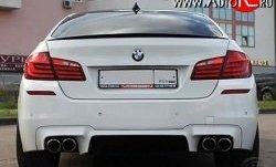 5 999 р. Лип спойлер М-Perfomance  BMW 3 серия  F30 - 5 серия  F10 (Черный матовый)  с доставкой в г. Екатеринбург. Увеличить фотографию 3