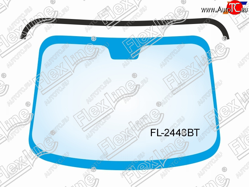 649 р. Молдинг лобового стекла FlexLine  BMW 5 серия ( E60,  E61) (2003-2010) седан дорестайлинг, универсал дорестайлинг, седан рестайлинг, универсал рестайлинг  с доставкой в г. Екатеринбург