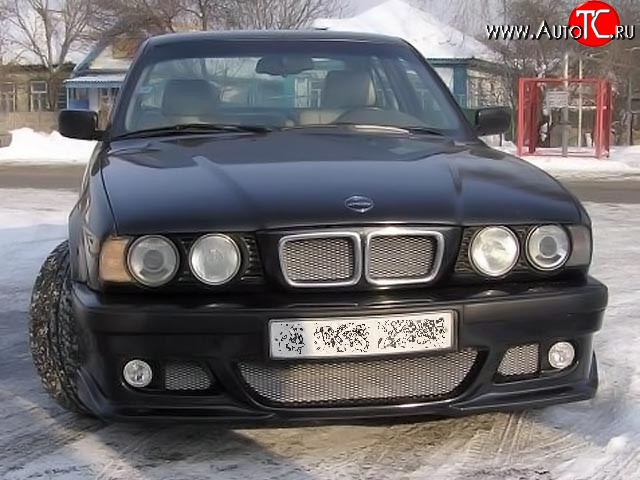 6 899 р. Передний бампер RIEGER BMW 5 серия E34 седан дорестайлинг (1988-1994) (Неокрашенный)  с доставкой в г. Екатеринбург