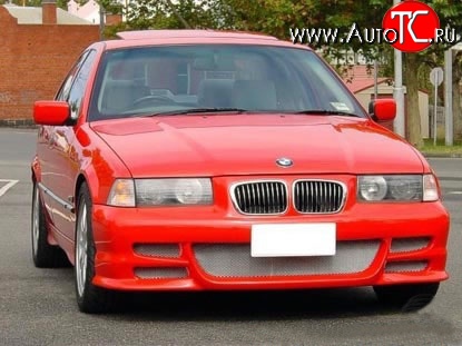 8 149 р. Передний бампер Seidl V2 BMW 3 серия E36 седан (1990-2000) (Неокрашенный)  с доставкой в г. Екатеринбург