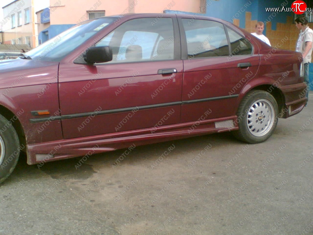 3 549 р. Пороги накладки M-Sport BMW 3 серия E36 седан (1990-2000)  с доставкой в г. Екатеринбург