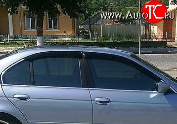 999 р. Комплект дефлекторов окон (ветровиков) 4 шт. (седан) Russtal BMW 5 серия E39 седан дорестайлинг (1995-2000)  с доставкой в г. Екатеринбург