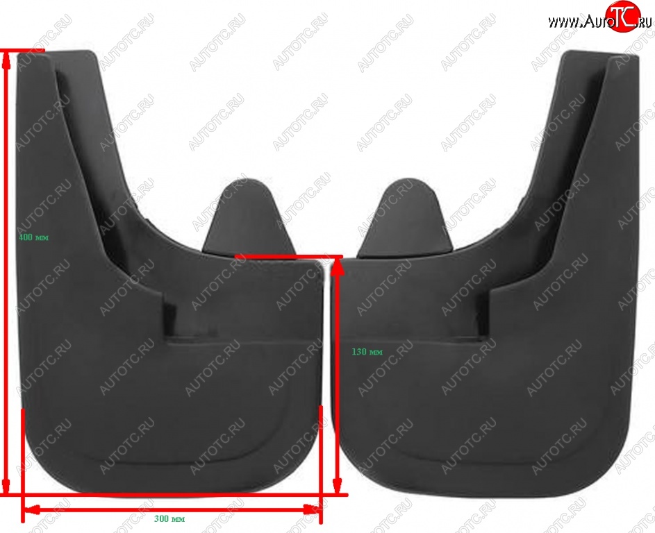 699 р. Универсальные передние брызговики (широкие) ПТП64 Uni4  Mitsubishi Outlander CU (2003-2009)  с доставкой в г. Екатеринбург