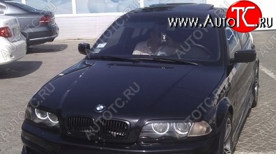 1 649 р. Реснички на фары M3-Style BMW 3 серия E46 седан дорестайлинг (1998-2001) (Неокрашенные)  с доставкой в г. Екатеринбург