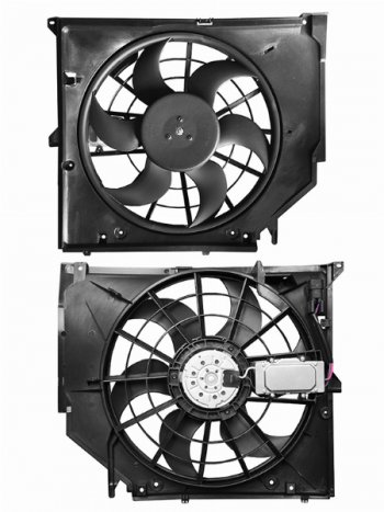 Вентилятор радиатора в сборе SAT BMW (БМВ) 3 серия  E46 (1998-2005) E46 седан дорестайлинг, седан рестайлинг
