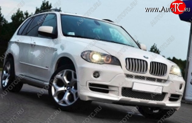 8 999 р. Накладка на передний бампер CT BMW X5 E53 дорестайлинг (1999-2003) (Неокрашенная)  с доставкой в г. Екатеринбург