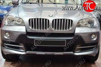 46 999 р. Накладка на передний бампер CT BMW X5 E70 дорестайлинг (2006-2010) (Неокрашенная)  с доставкой в г. Екатеринбург