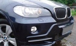 1 499 р. Реснички на фары CT BMW X5 E70 рестайлинг (2010-2013) (Неокрашенные)  с доставкой в г. Екатеринбург. Увеличить фотографию 2