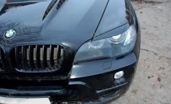 1 299 р. Реснички на фары Tuning-Sport  BMW X5  E70 (2006-2013) дорестайлинг, рестайлинг (Неокрашенные)  с доставкой в г. Екатеринбург. Увеличить фотографию 1