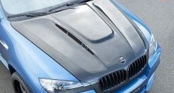 32 249 р. Пластиковый капот Hamman Style BMW X6 E71 дорестайлинг (2008-2012) (Неокрашенный)  с доставкой в г. Екатеринбург. Увеличить фотографию 3