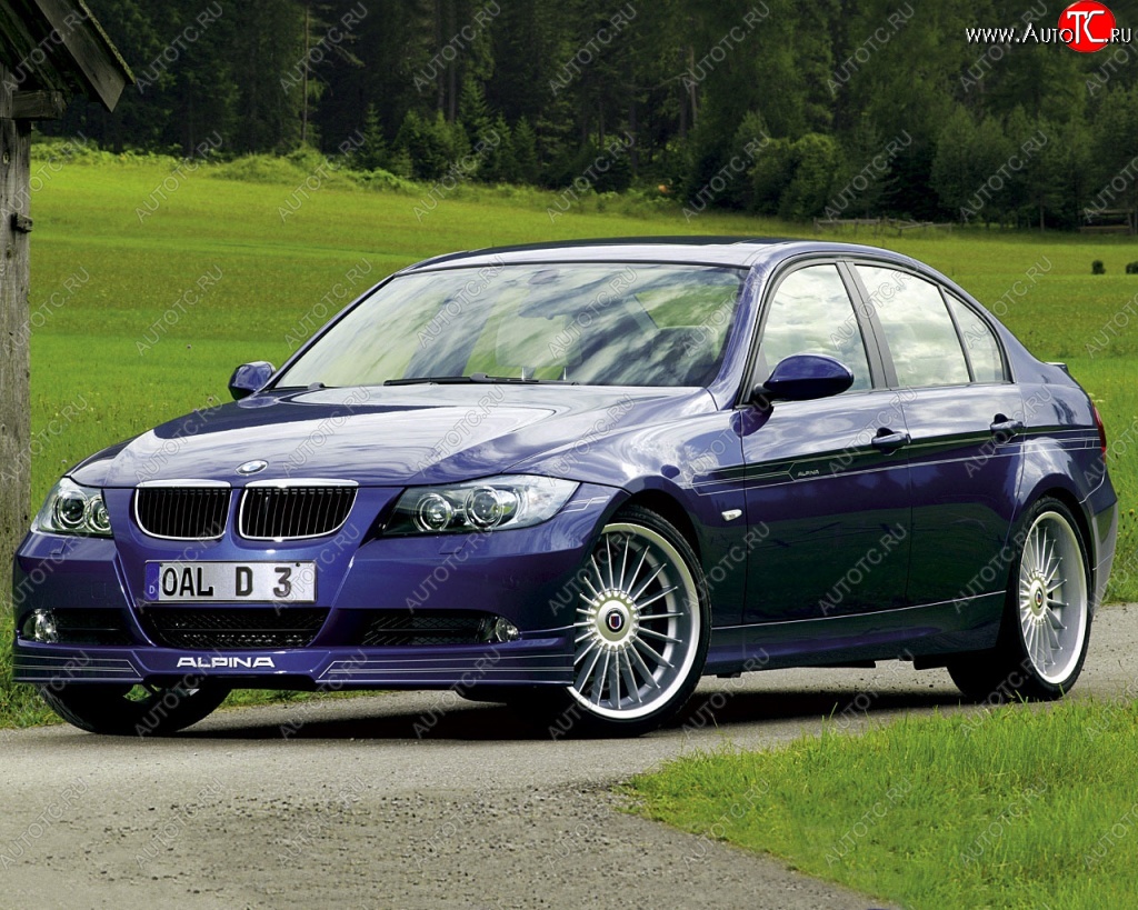 16 599 р. Накладка на передний бампер Alpina BMW 3 серия E90 седан дорестайлинг (2004-2008)  с доставкой в г. Екатеринбург