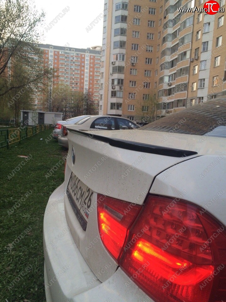 3 399 р. Лип спойлер  3 серия E90 (04-11) АВТОКРАТ  BMW 3 серия  E90 (2004-2008) седан дорестайлинг (Неокрашенный)  с доставкой в г. Екатеринбург