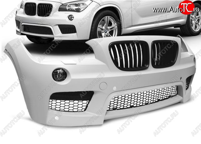 41 399 р. Передний бампер M-pakiet BMW X1 E84 (2009-2015) (Неокрашенный)  с доставкой в г. Екатеринбург