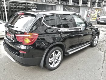 13 549 р. Подножки боковые WINBO OE Style BMW X3 F25 дорестайлинг (2010-2014)  с доставкой в г. Екатеринбург. Увеличить фотографию 3