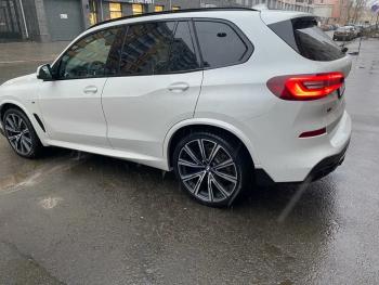 23 499 р. Диффузор заднего бампера М-Perfomance с элеронами BMW X5 G05 (2018-2022) Inmax (цвет: черный глянец)  с доставкой в г. Екатеринбург. Увеличить фотографию 6