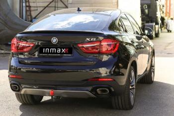 8 499 р. Лип спойлер M-Performance  BMW X6  F16 (2014-2020) (цвет: черный глянец)  с доставкой в г. Екатеринбург. Увеличить фотографию 3